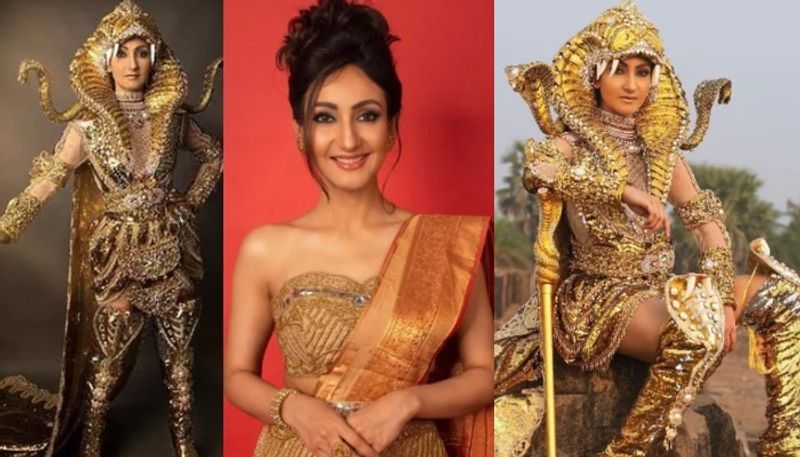 India s Navdeep Kaur Wins Best National Costume At Mrs World 2022