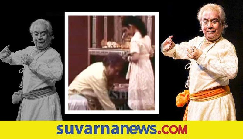 Pandit Birju Maharaj touches feet of young student video goes viral akb