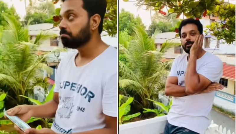 Jishin mohan shared  video of kerala christmas bumper lottery