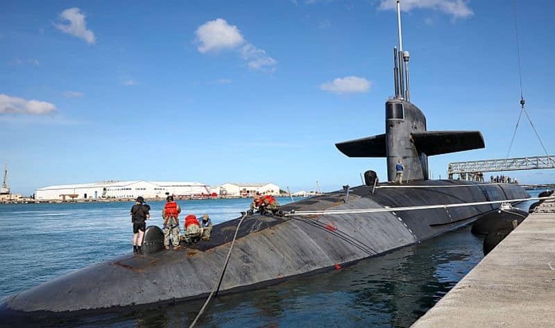 USS Nevada US Navy most lethal nuclear submarine rare appearance in Guam