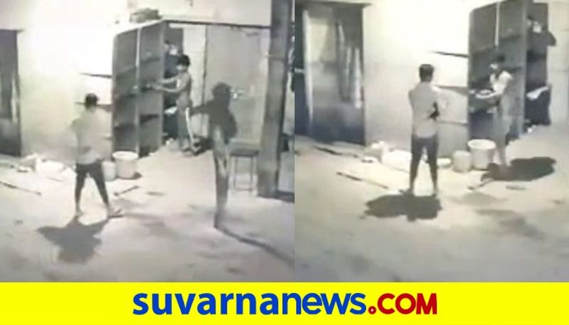 Davanagere Fighter Cocks Theft Caught in CCTV gvd