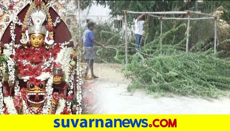 Davanagere Temple Festival people lockdown Village themselves dpl