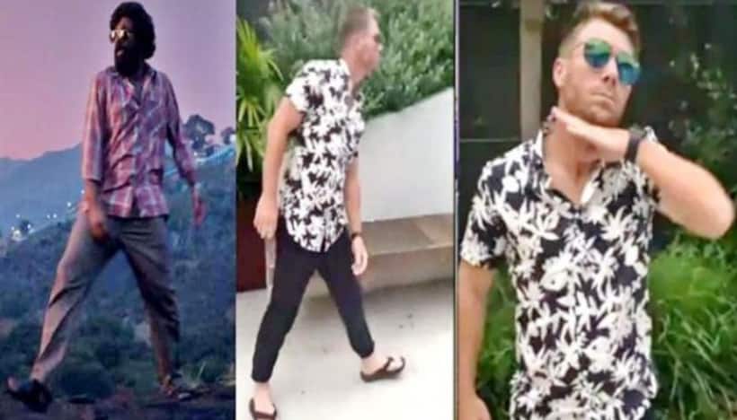 WATCH: David Warner performs hook step to 'Srivalli' song from 'Pushpa', netizens go bonkers