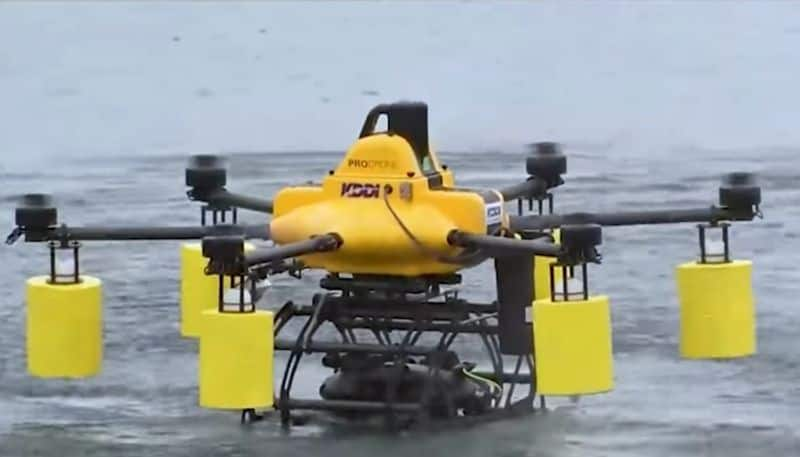 Introducing the first drone that works both in the air and underwater