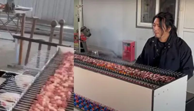 Cook and play the Piano all at Once viral video