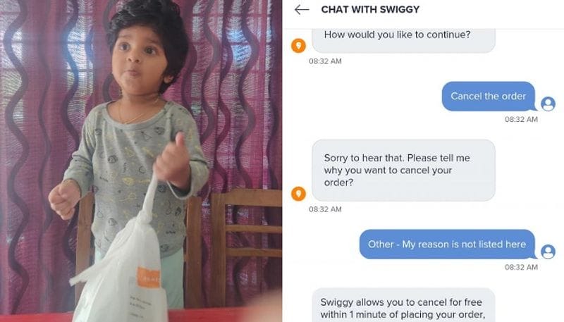 viral post of jose alex regarding sons swiggy order