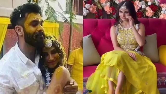 Mouni Roy Wedding: हल्दी सेरेमनी में होनेवाले दूल्हे संग यूं नजर आईं मौनी रॉय, ट्रेडिशनल ड्रेस में दिखीं सुंदर