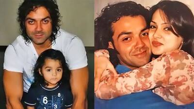 Bobby Deol Birthday:बचपन में पापा की हेयरस्टाइल फॉलो करता था बेटा धरम, बॉबी से कहीं ज्यादा हैंडसम है बड़ा बेटा