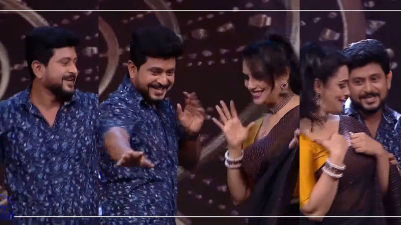 malayalam serial santhwanam fame gireesh nambiar dance with actress swetha menon on comedy stars floor