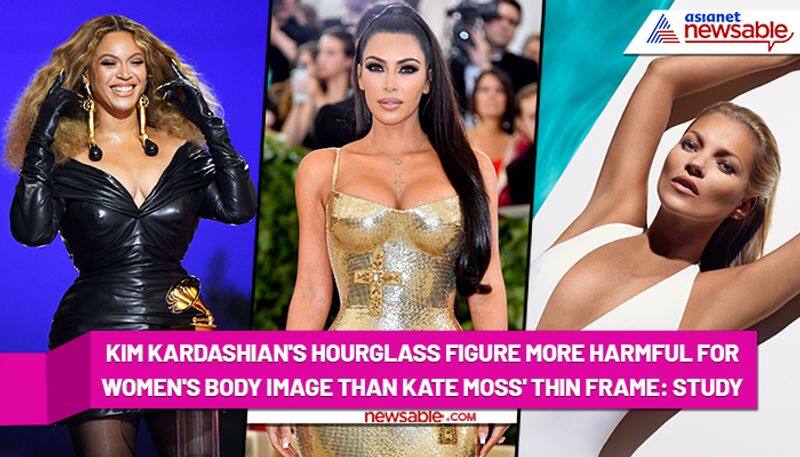 Kim Kardashian Kylie Jenner Beyonce's hourglass figure more harmful for body image than Kate Moss thin frame Study