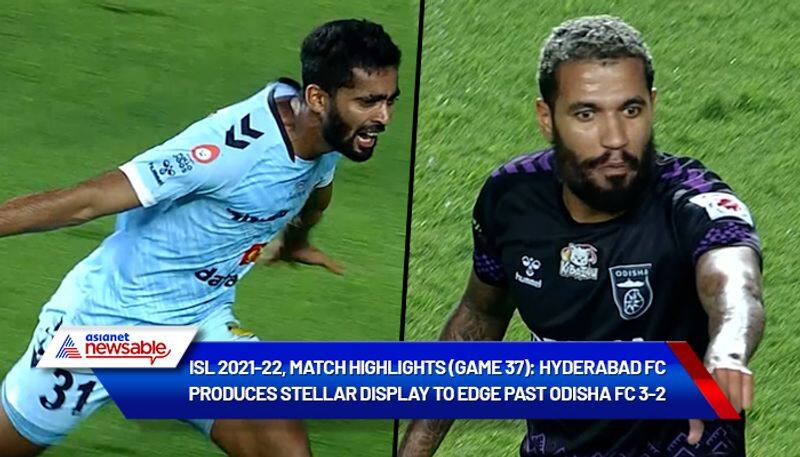 Indian Super League, ISL 2021-22, OFC vs HFC Match Highlights (Game 37): Hyderabad FC produces stellar display to edge past Odisha FC 3-2-ayh