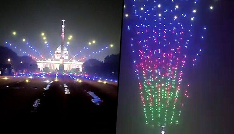 In a first 1000 Make in India drones set to enthrall audience with background music at Beating Retreat