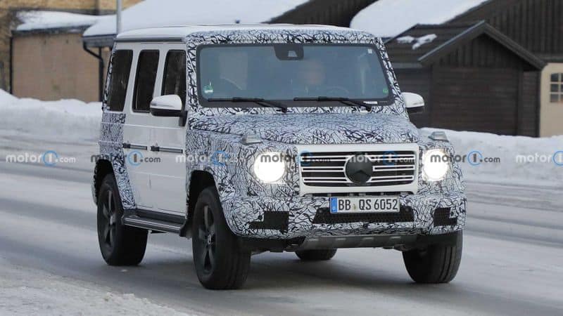 New Mercedes Benz G Class facelift begins testing