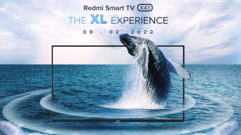 Redmi Smart TV X43 4K TV with 30W speakers launching in India on February 9