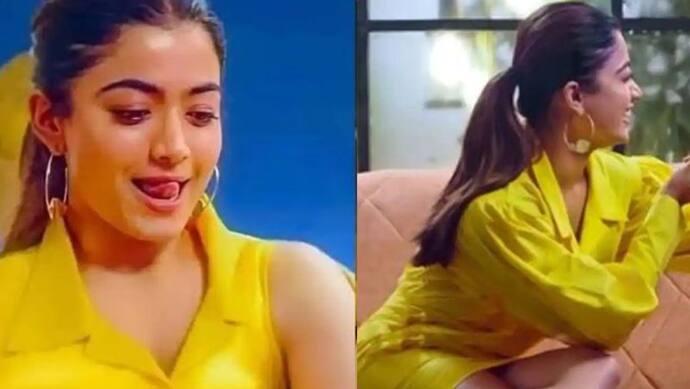 Pushpa की एक्ट्रेस Rashmika Mandanna हुईं Oops मूमेंट का शिकार, शॉर्ट ड्रेस में कर बैठीं ये गलती