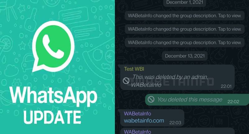 whatsapp group admins able to delete messages for everyone