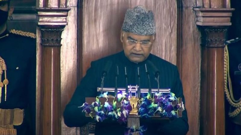 Union Budget 2022 Covid vaccine drive to pm kisan yojana President Kovind speech highlights ckm