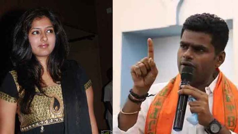 Gayathri raghuram slams Annamalai for using vijay makkal iyakkam flag in padayatira