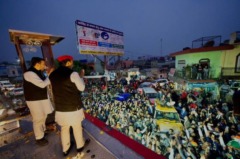 UP Election 2022: Akhilesh, Jayant’s roadshow flouts COVID rules, MCC; Jaiveer Singh Tomar, 13 others booked