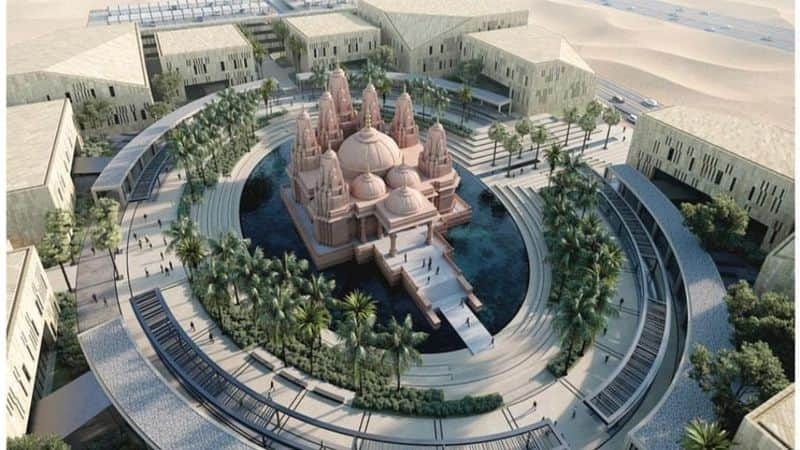 Construction of the first traditional Hindu temple in the United Arab Emirates is will be completed by 2023