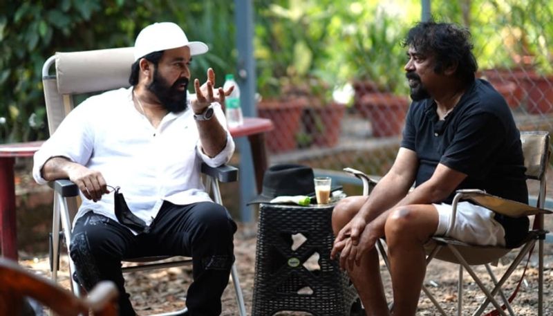 mohanlal at barroz location aneesh upaasana writes