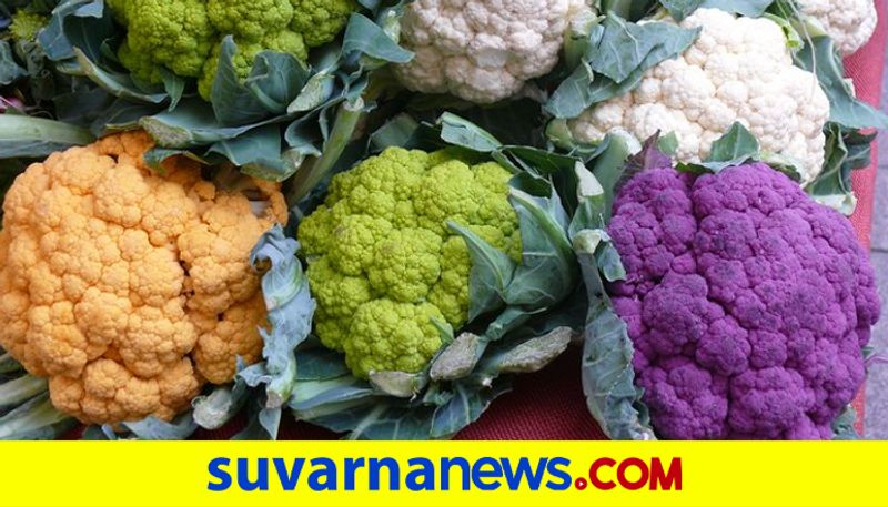 Different Varieties And Colors Of Cauliflower