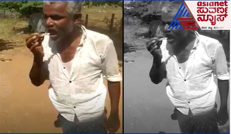 Man eating lizards goes viral in Chitradurga rbj