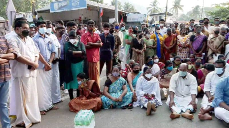 protest by locals in athirappilly ended