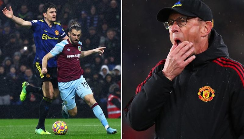 football EPL 2021-22 Ralf Rangnick unhappy as Manchester United slip out of top four after draw at Burnley