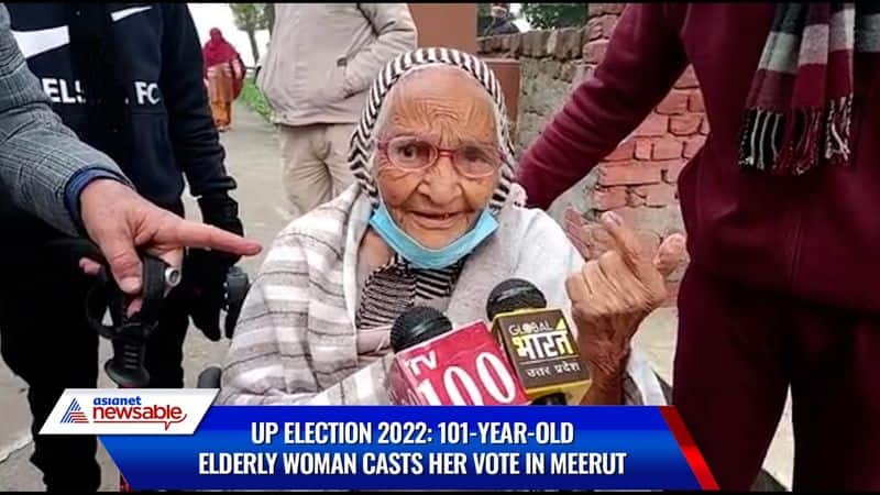 UP Election 2022: 101-year-old citizen braves pandemic to exercise her franchise-dnm