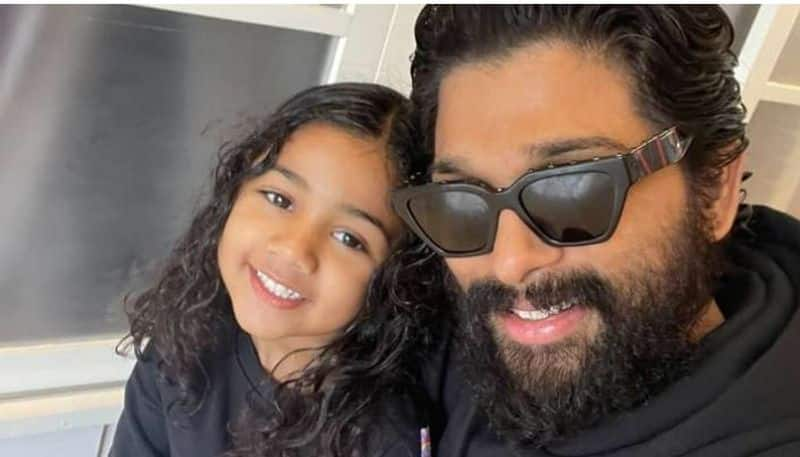 Allu Arjun was surprised to see his daughter Allu Arha practicing yoga