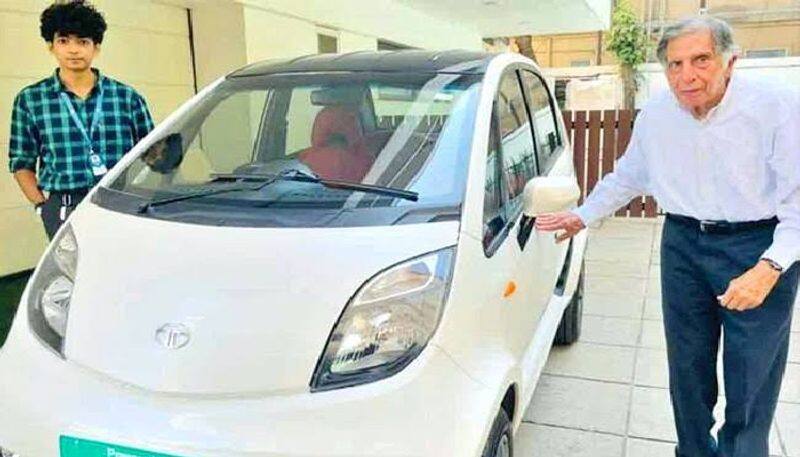 Ratan Tata gets custom-made electric Nano