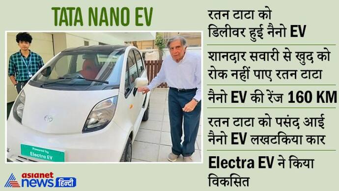 रतन टाटा को गिफ्ट में मिली Tata Nano EV, झट से निकल गए लांग ड्राइव पर, देखें जुदा अंदाज