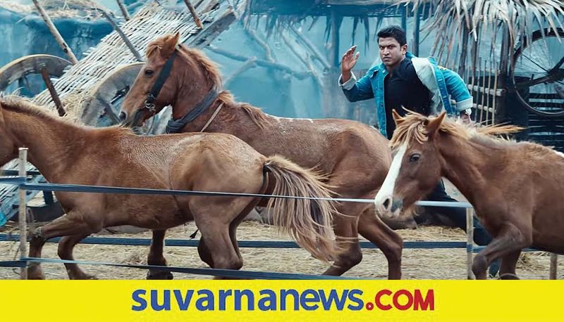 Kannada actor Puneeth Rajkumar James film teaser release vcs