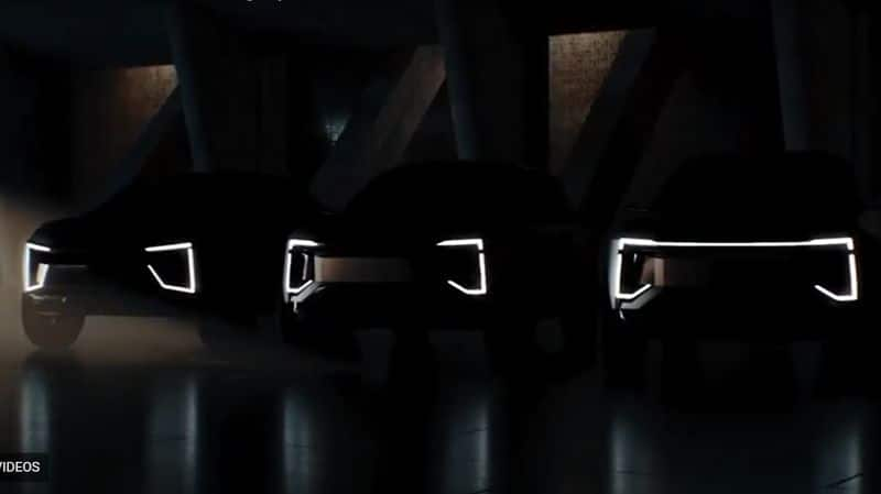 Tata And MG rival Mahindra teased 3 Electric SUV car unveils on July 2022 ckm