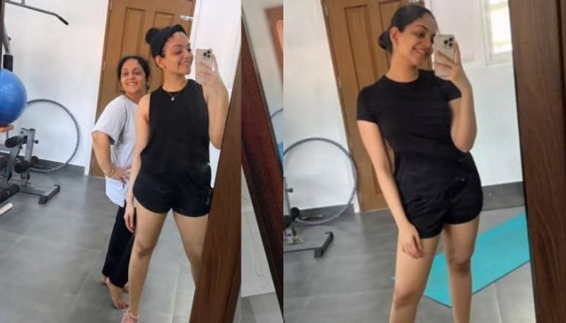 ahaana krishna workout with mother pic viral