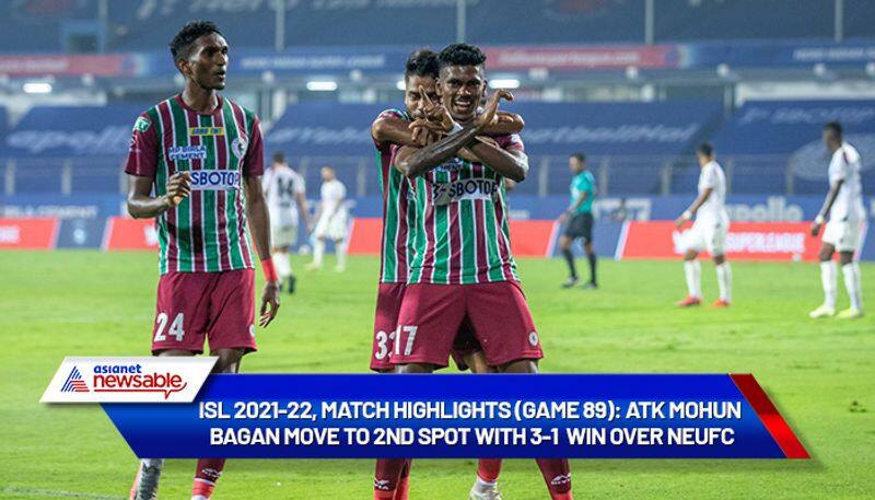 Indian Super League, ISL 2021-22, ATKMB vs NEUFC Match Highlights (Game 89): ATK Mohun Bagan registers 3-1 win over NorthEast United-ayh