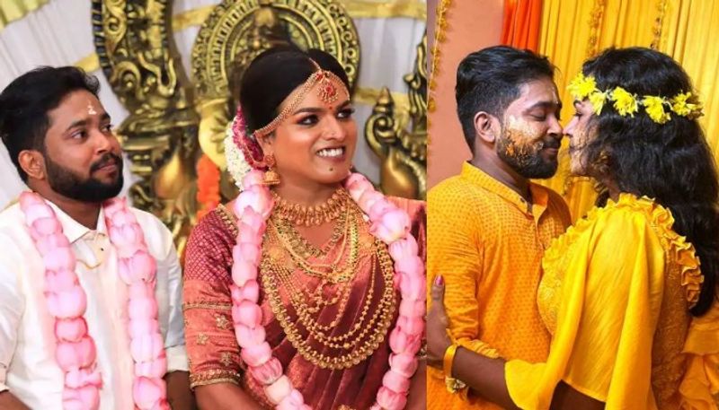 transgender personalities syama and manu wedding on Valentines Day