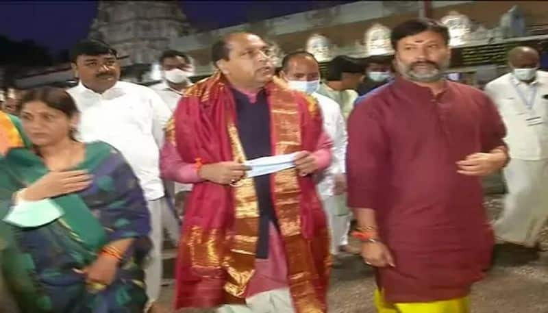 Himachal Pradesh CM Jai Ram Thakur visits Thirumala