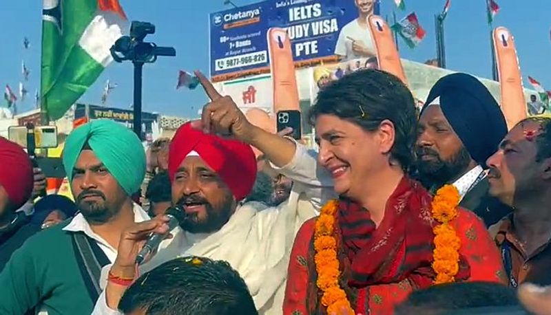 Priyanka Gandhi seen applauding Punjab CM Channi's UP ke Bhaiyya jibe, Congress faces flak