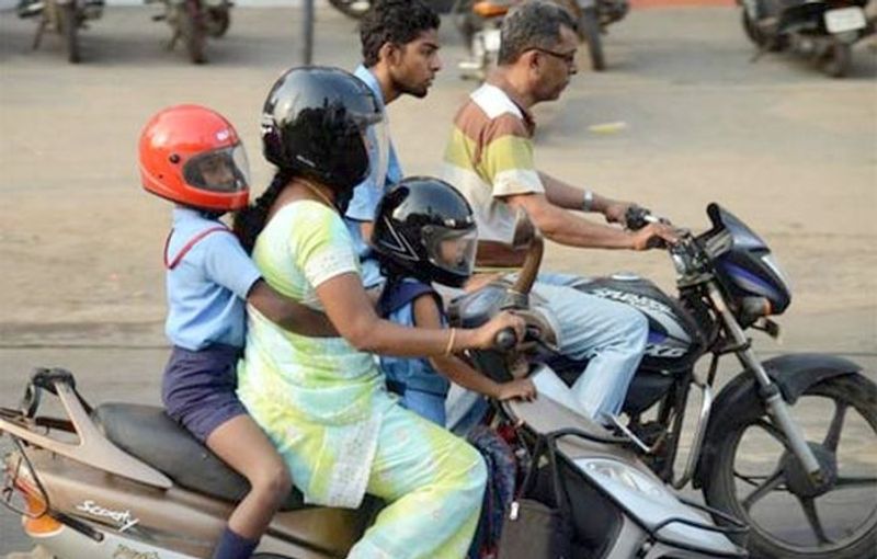 Government makes it mandatory to wear helmets for children below 4 years