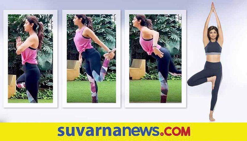 Bollywood actress Shilpa Shetty shares self video about yoga