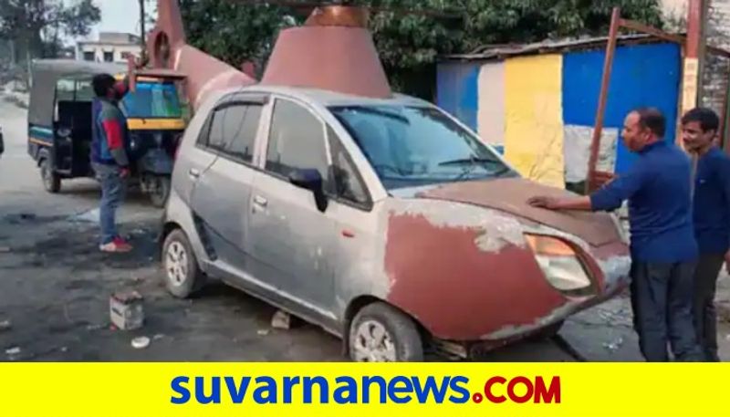 Man Spends Rs 2 Lakh to Turn Nano Car Into a Helicopter