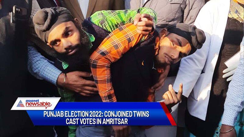 Punjab Election 2022 When conjoined twins came out to vote in Amritsar gcw