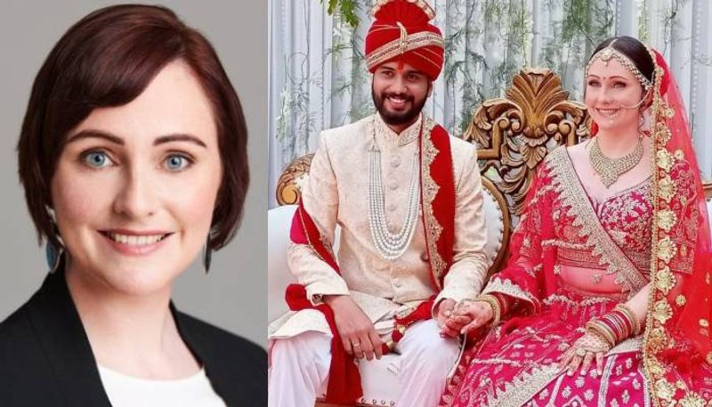 British diplomat in indian bridal attire image viral