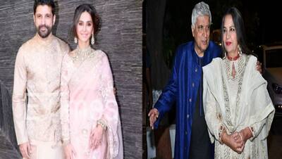 बेटे के रिसेप्शन में Javed Akhtar ने शबाना आजमी के साथ दिए पोज, फरहान- शिबानी की खुशी में शामिल हुए ये सेलेब्स