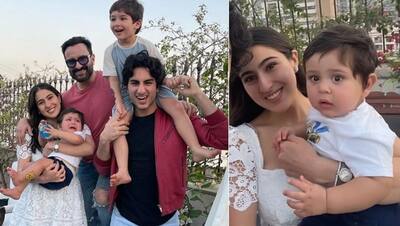 Taimur को भाई के कंधे पर बैठा देख रो पड़ा Kareena Kapoor का छोटा बेटा, एक फ्रेम में दिखे Saif के चारों बच्चे