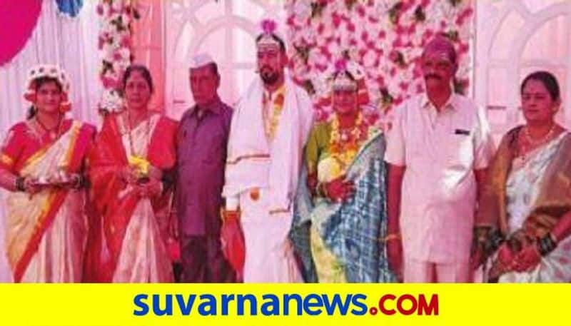 Dumb Woman Young Man Marriage Held at Vijayapura grg