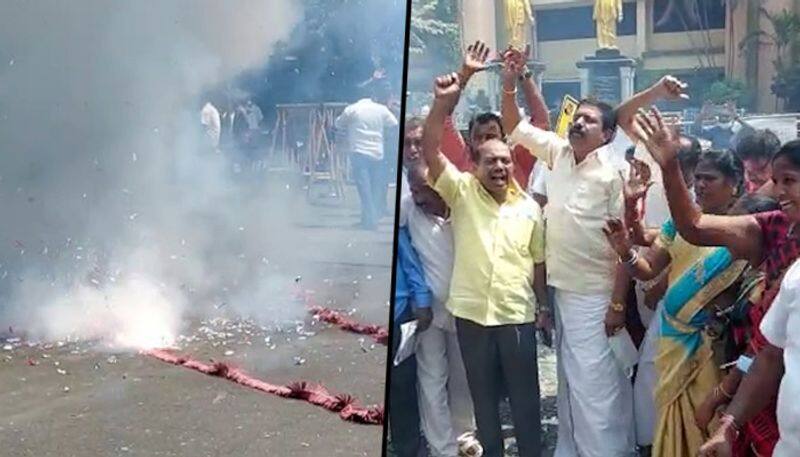 Tamil Nadu Urban Local Body Election 2022: Celebrations erupt at DMK headquarters in Chennai