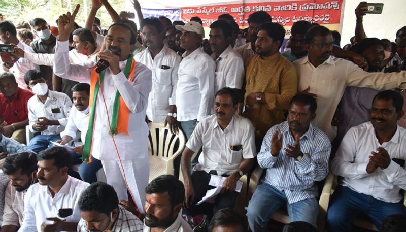 bjp leader etela rajender slams cm kcr over vras problems